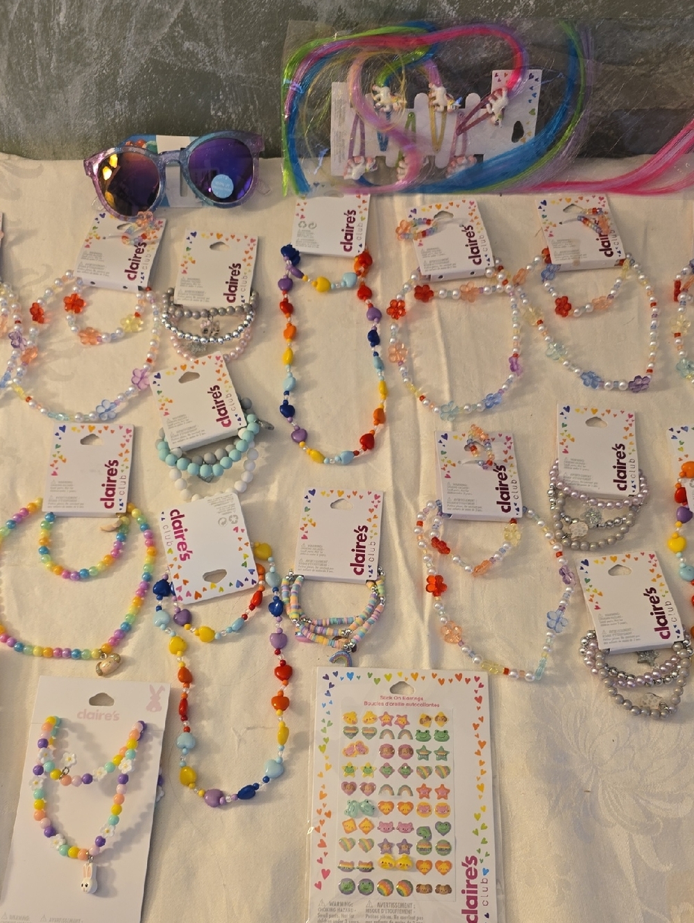 23 Claire's Kids Multicolor Beaded Necklace and Bracelet Set - And More New - Picture 6 of 9